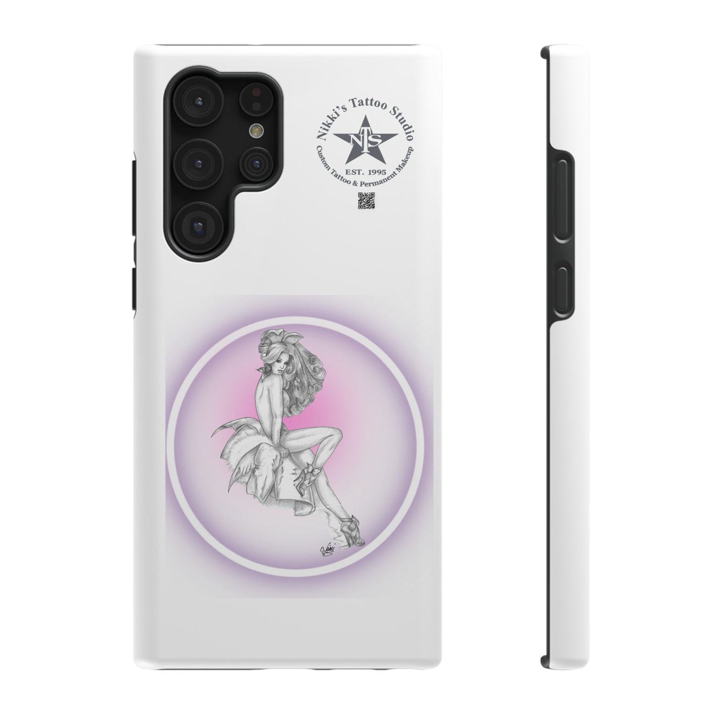 Phone Case: Pin Up Bunny Girl by Nikki