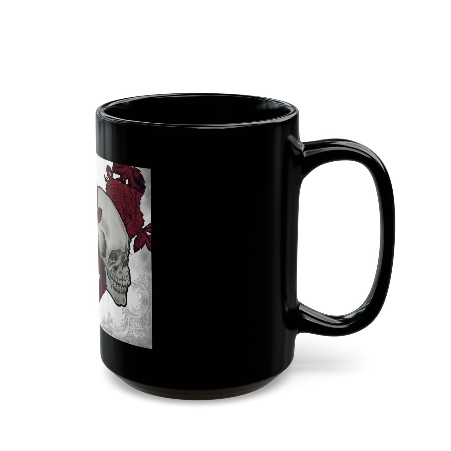 Skulls and Roses Art by Nikki Black Mug (11oz and 15oz)