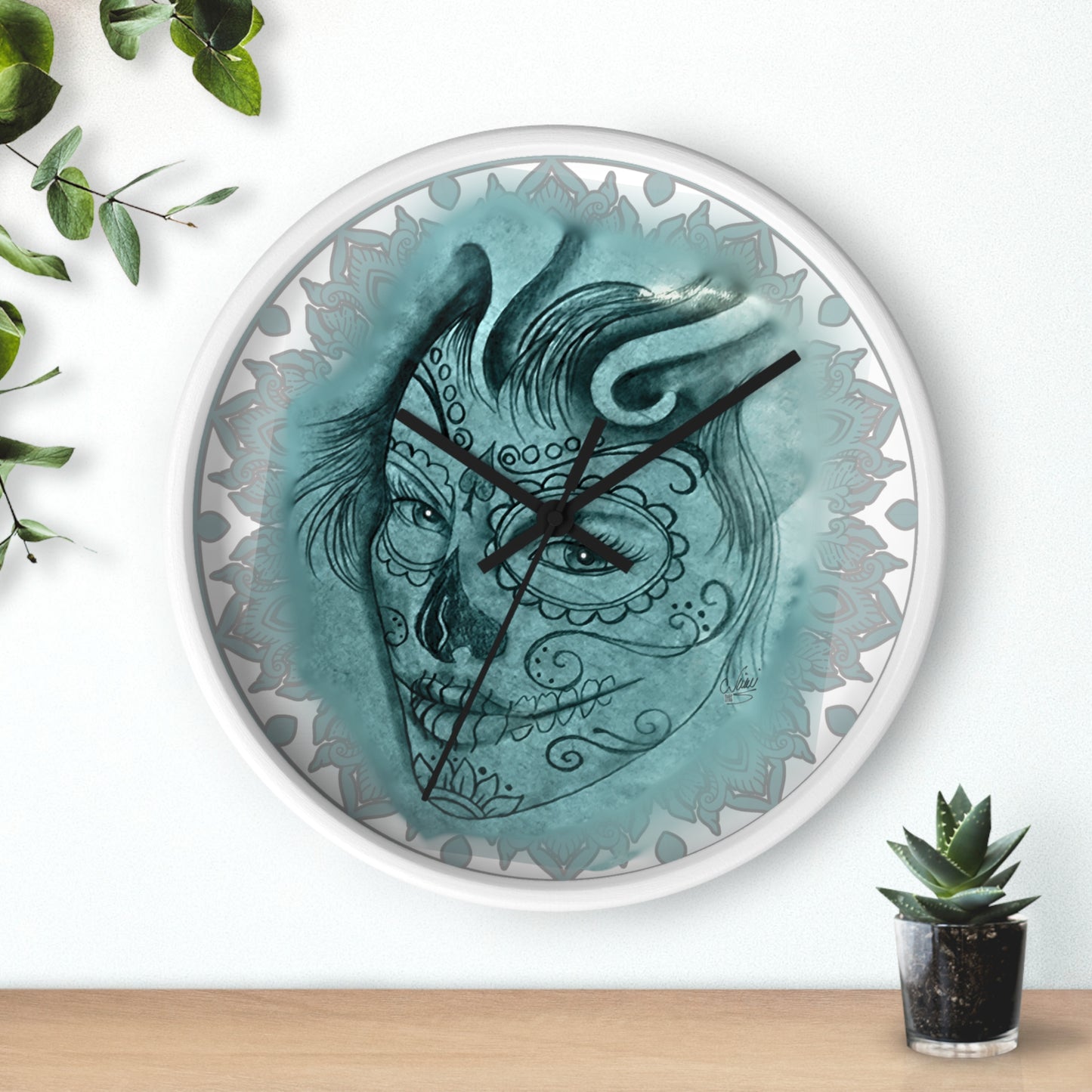 Wall Clock - Beautiful Face by Nikki