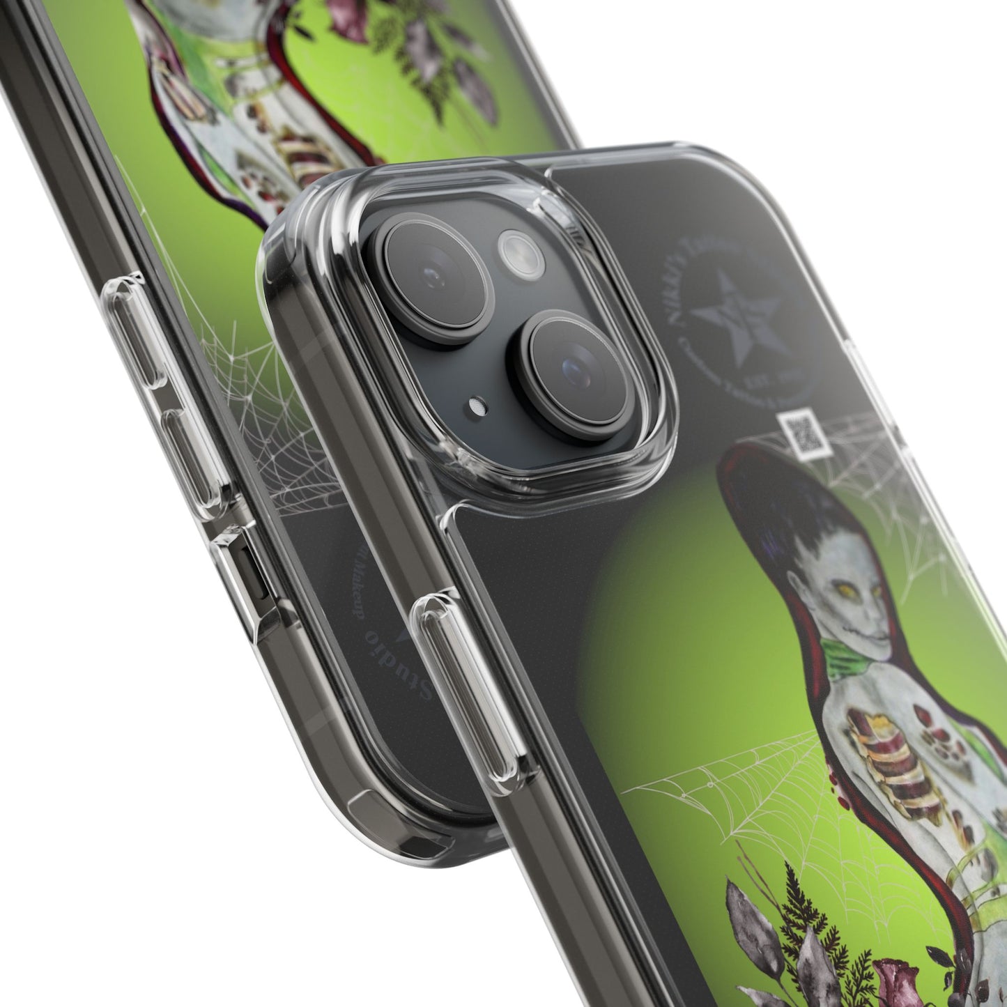 Phone Case Clear - Lady Zombie by Nikki Thompson