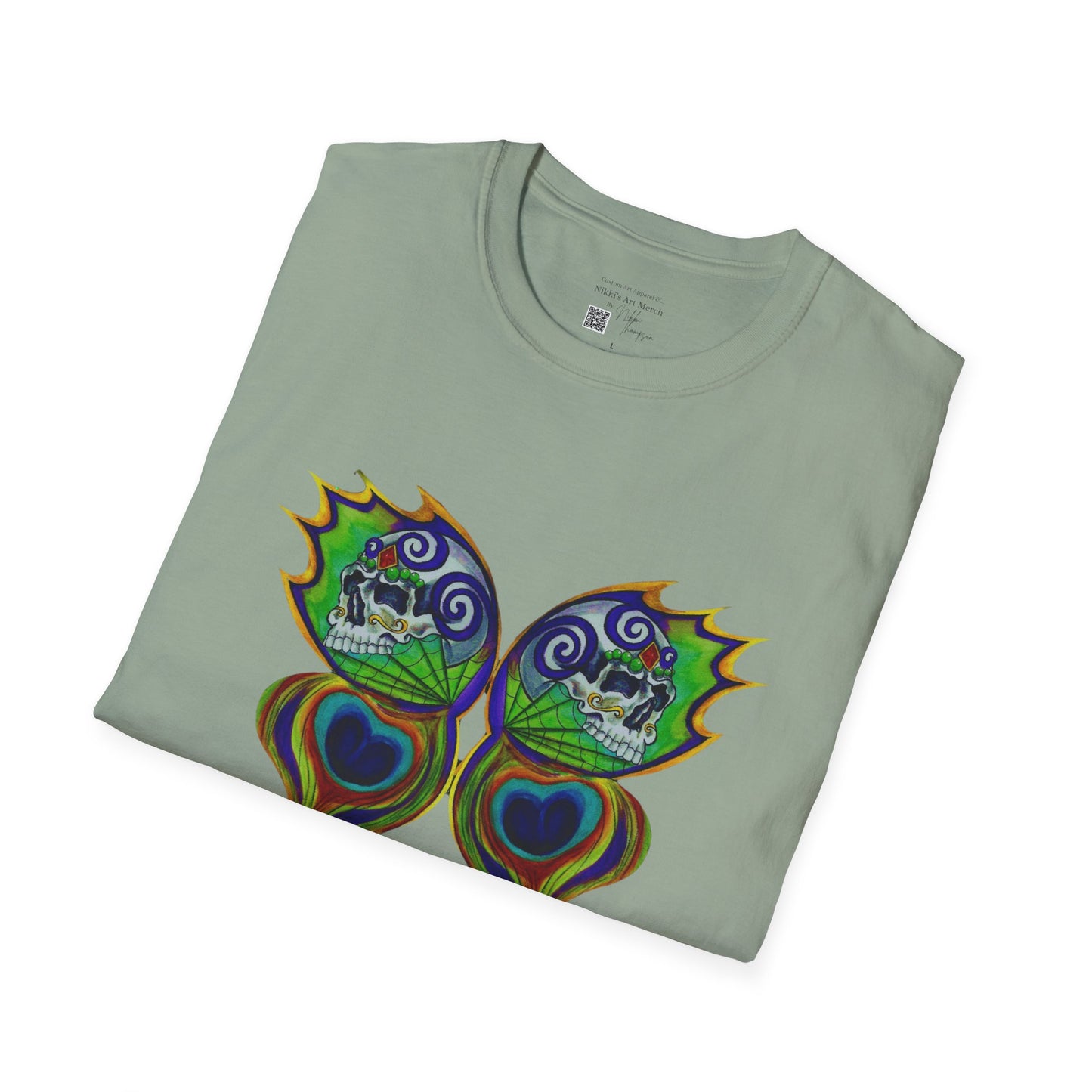 Butterfly Skull Logo Nikkis Tattoo Studio - 30th Anniversary T-Shirt