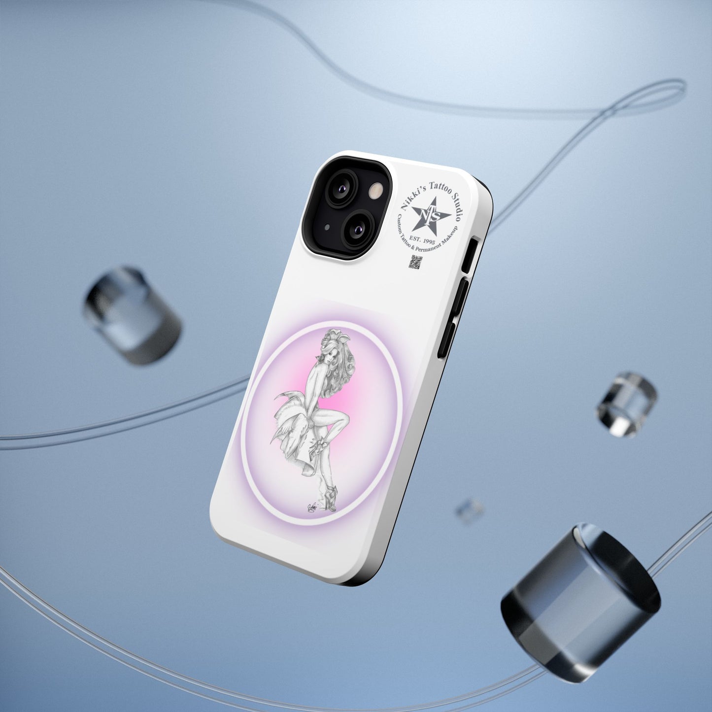 Phone Case: Pin Up Bunny Girl by Nikki