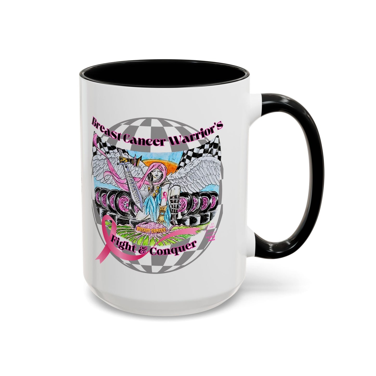Mug - Breast Cancer Warrior by Nikki
