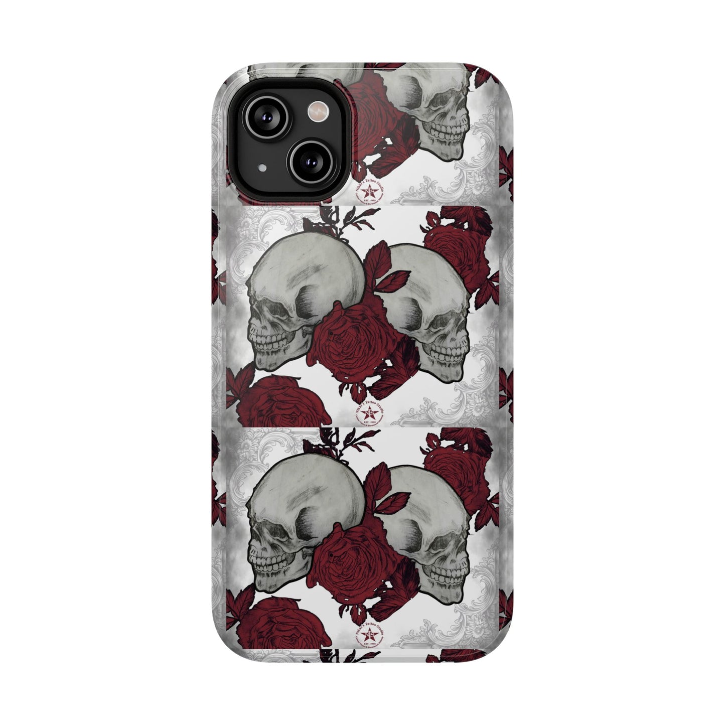 Skulls and Roses by Nikki - iPhone Case