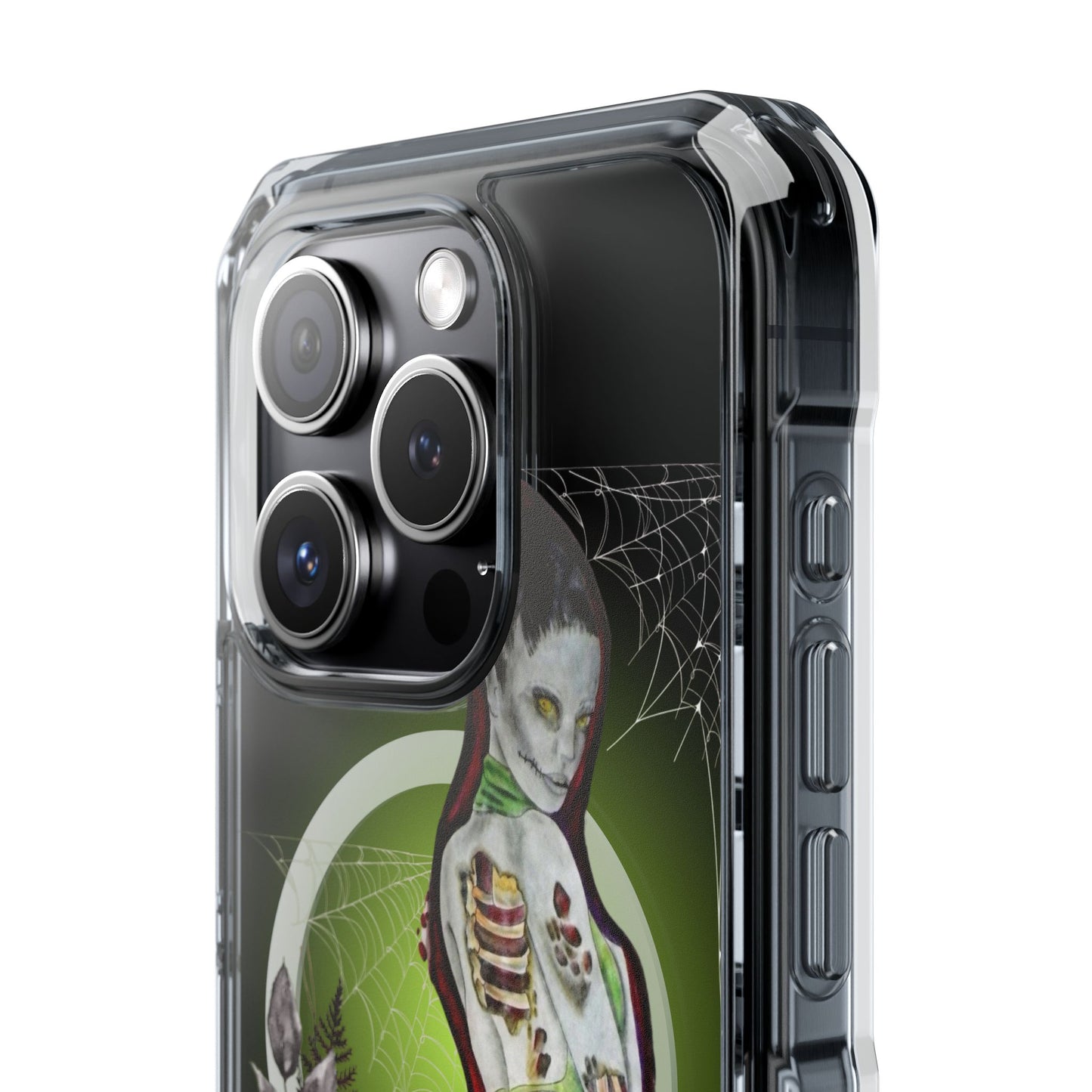 Phone Case Magnetic Clear - Zombie Lady by Nikki Thompson