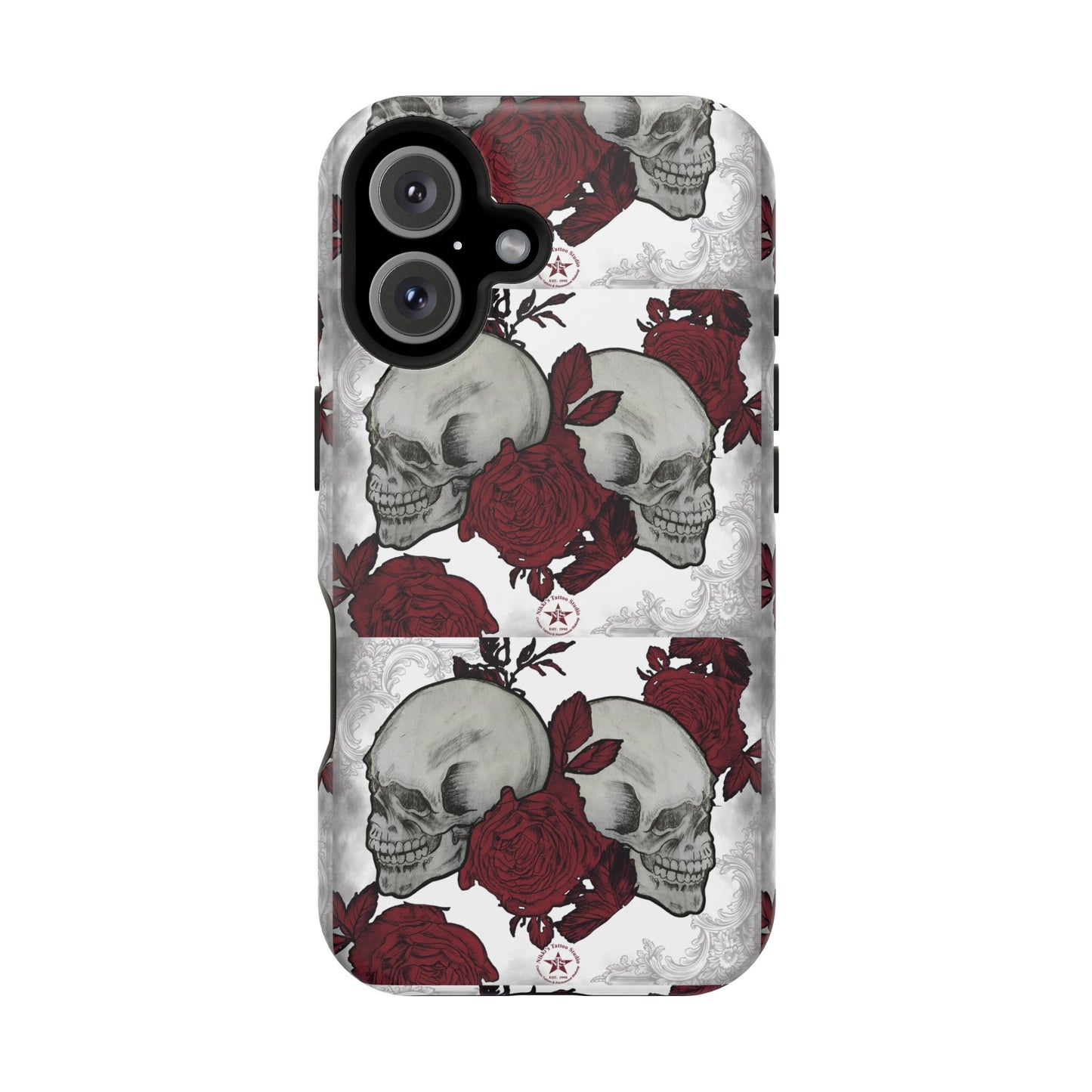 Skulls and Roses by Nikki - iPhone Case