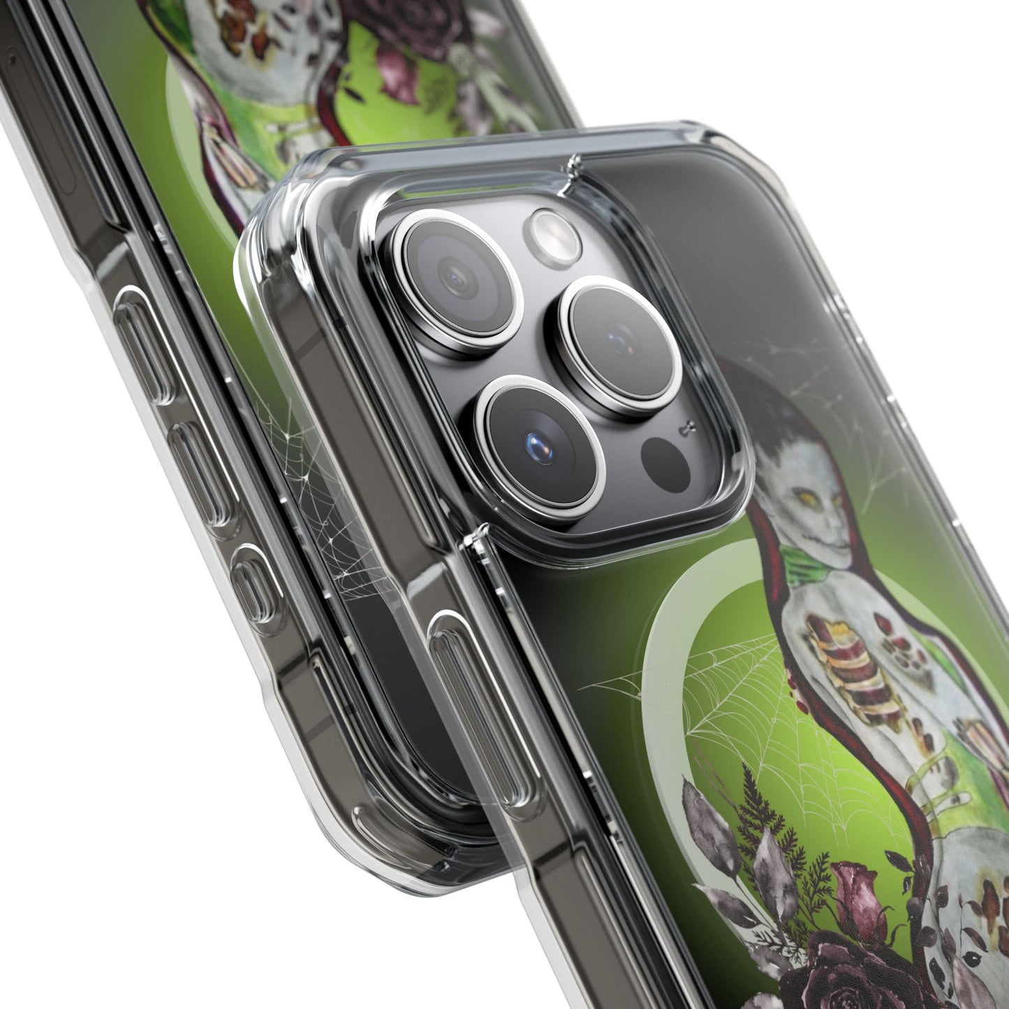 Phone Case Magnetic Clear - Zombie Lady by Nikki Thompson