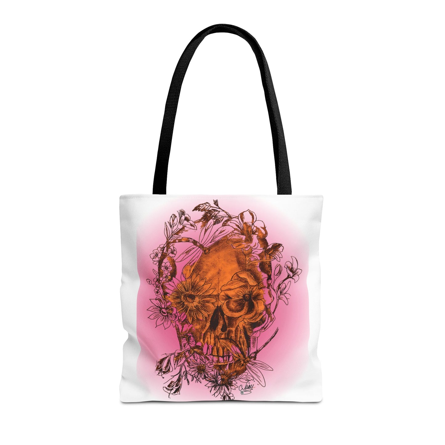 Floral Skull Tattoo by Nikki - Tote Bag (3 Sizes)