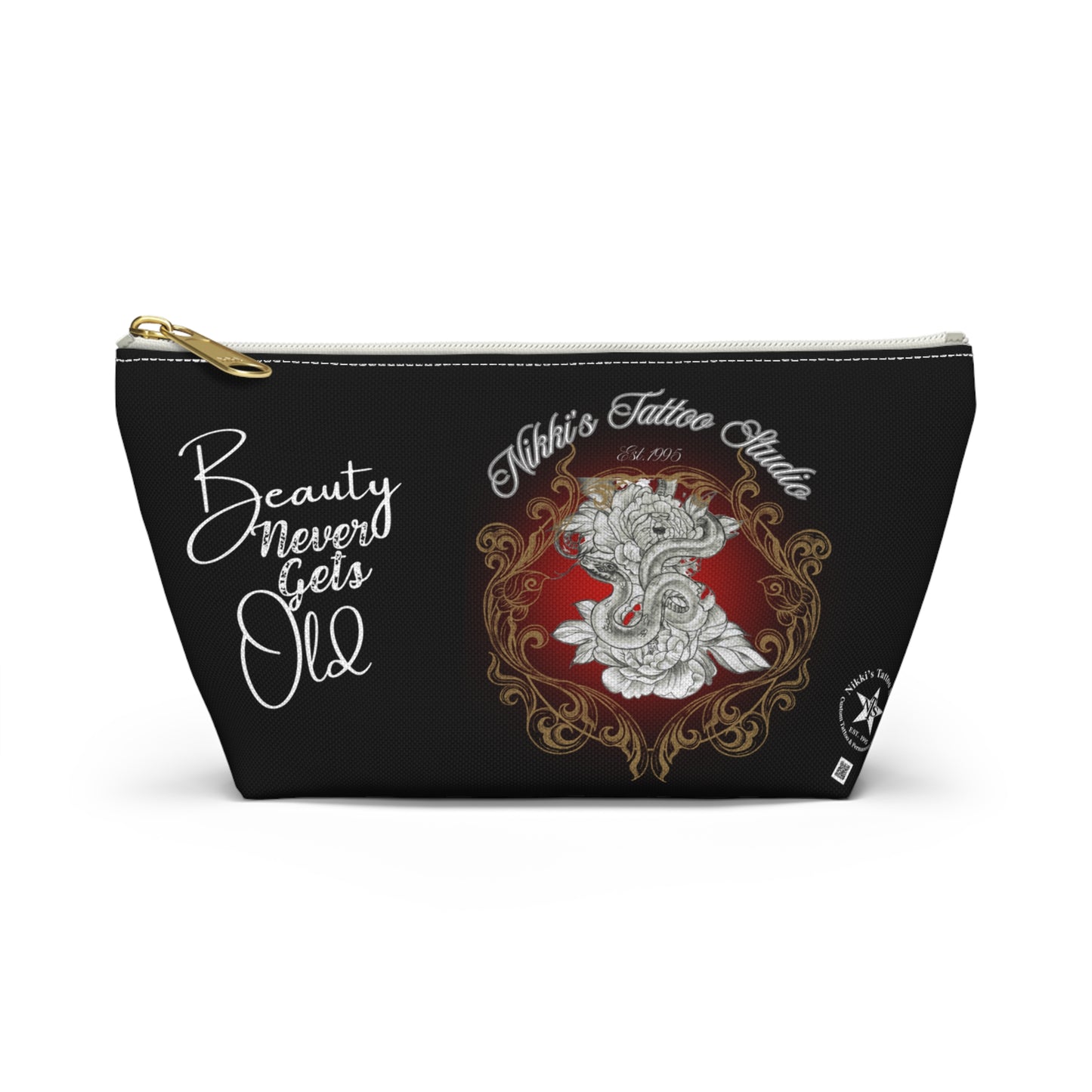 Accessory Pouch with Tattoo Art by Nikki