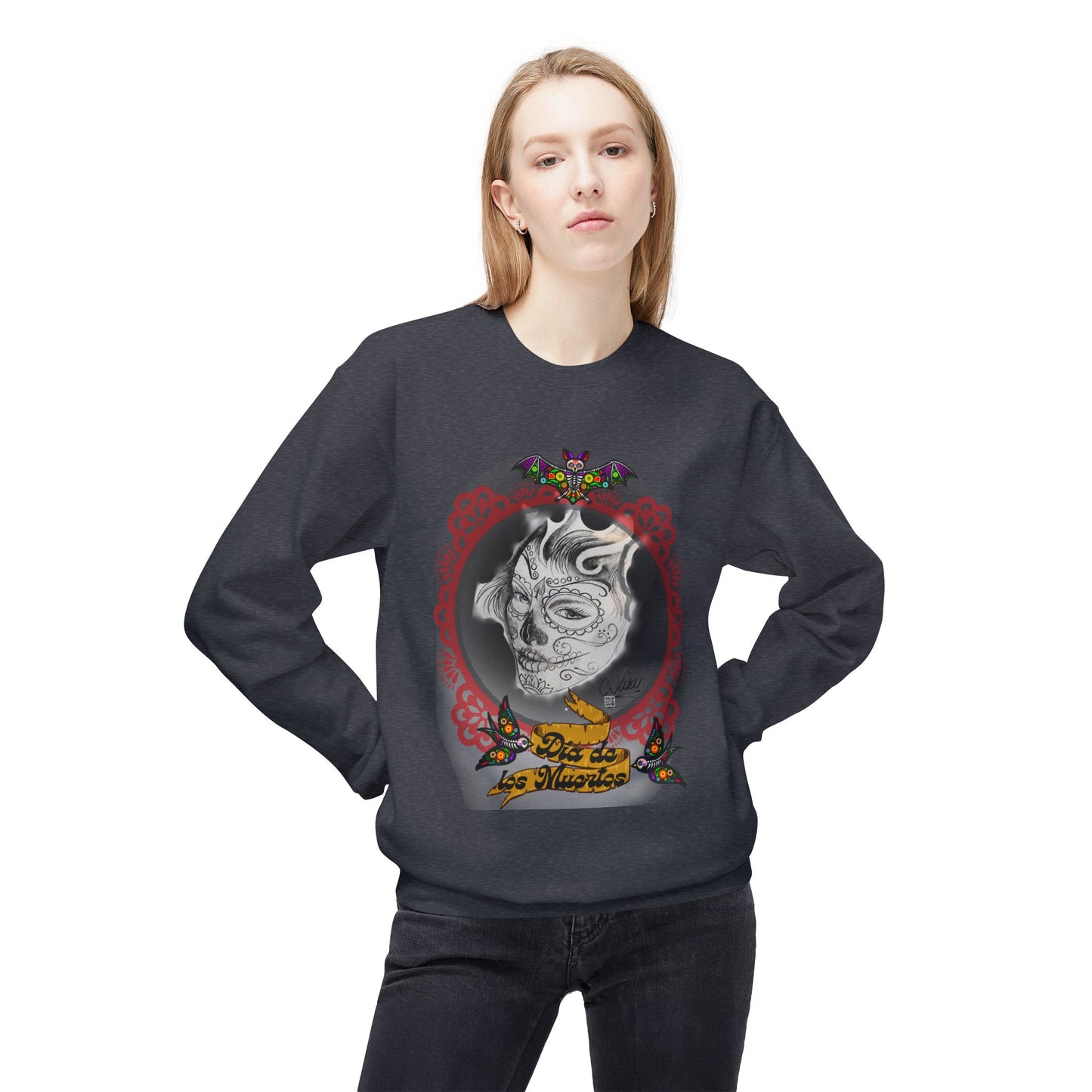 Sweatshirt - Day of the Dead Beautiful Art by Nikki
