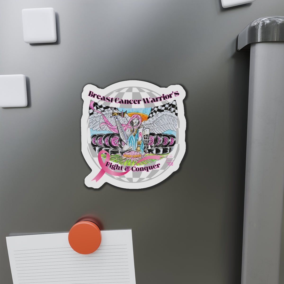 Magnet - Breast Cancer Warrior by Nikki