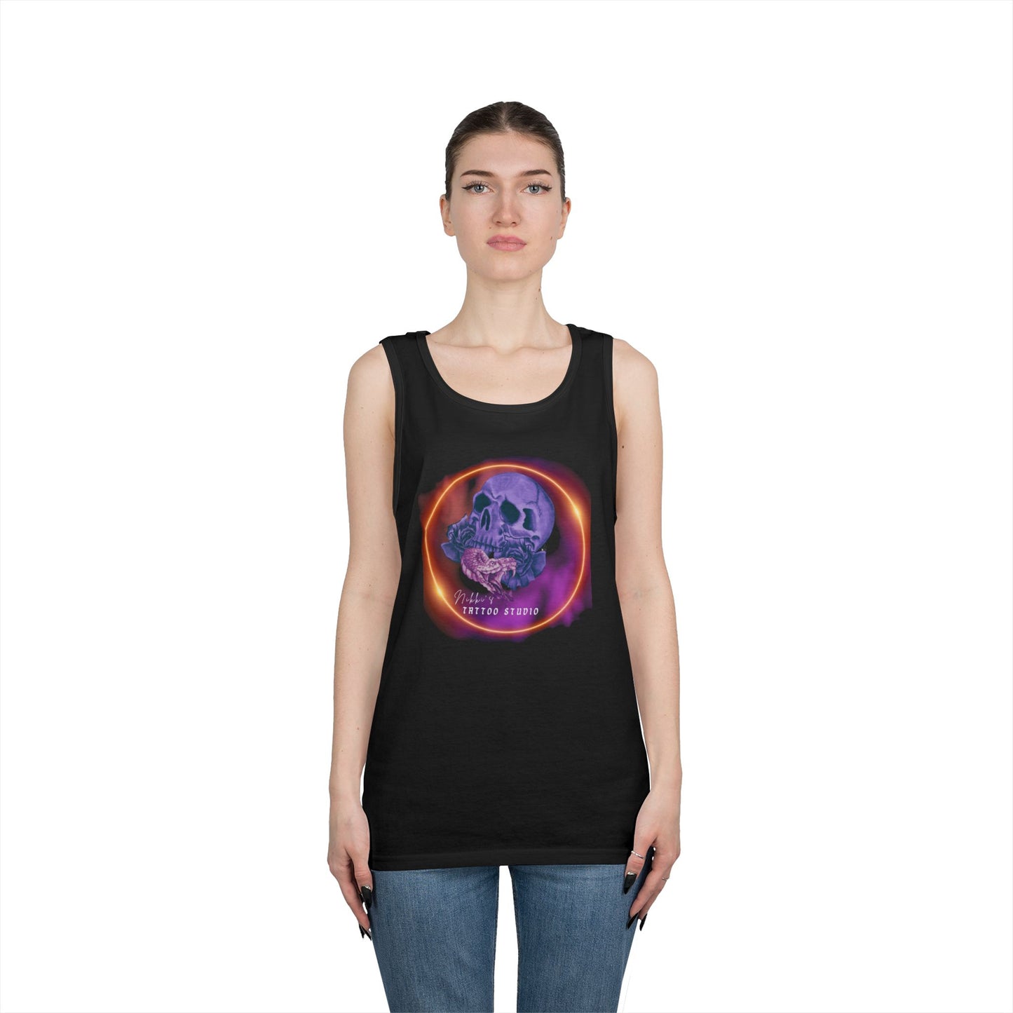 Tank Unisex - Nikki's Tattoo Studio Collection Snake and Skull