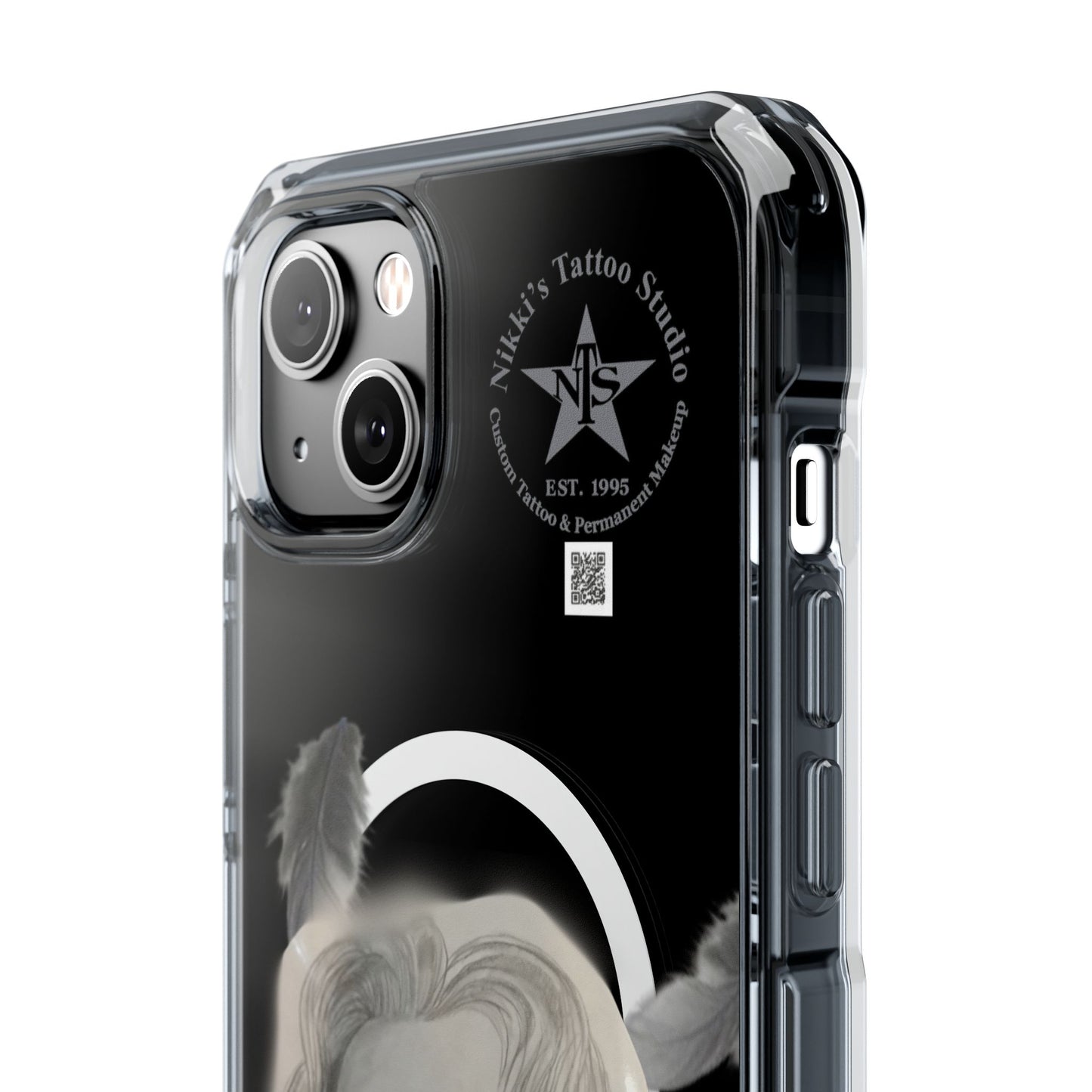 Phone Case iPhone 14, iPhone 15 - Painted Lady Face by Nikki