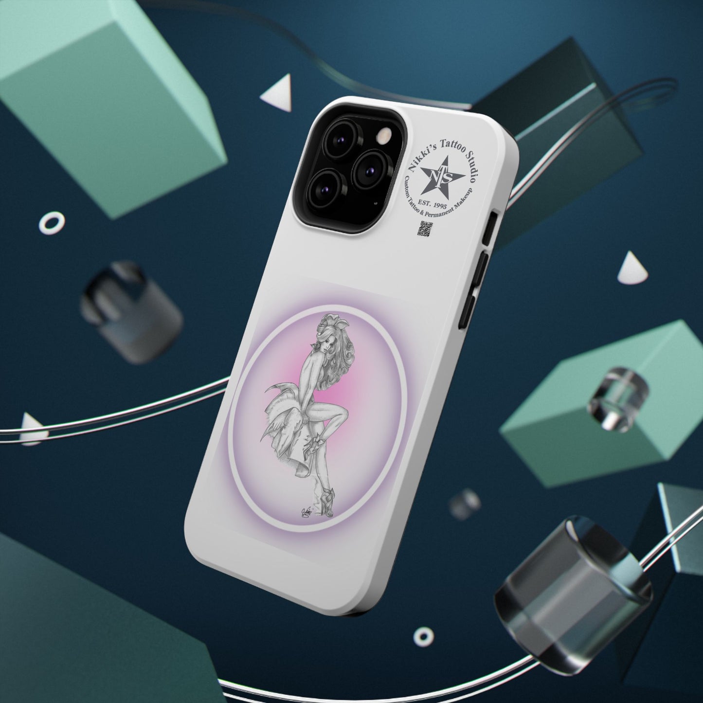 Phone Case: Pin Up Bunny Girl by Nikki