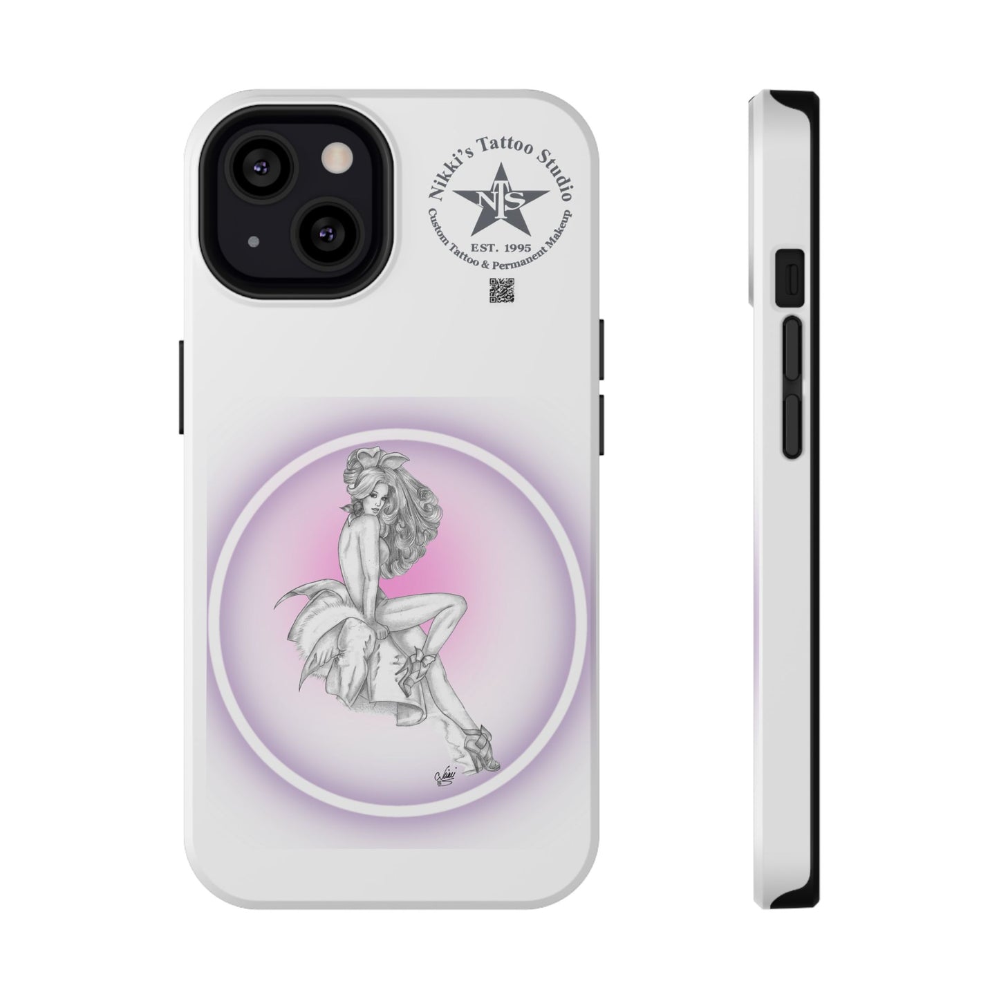 Phone Case: Pin Up Bunny Girl by Nikki