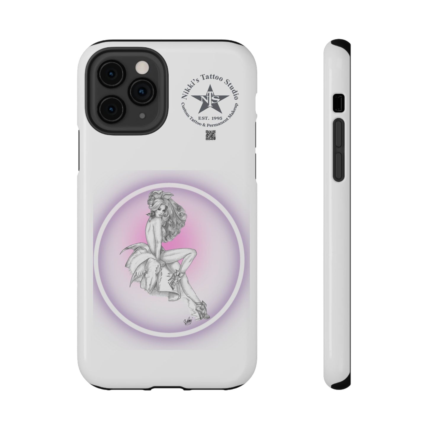 Phone Case: Pin Up Bunny Girl by Nikki