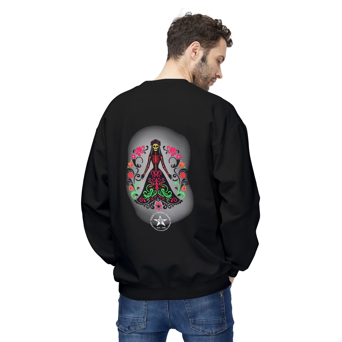 Sweatshirt - Day of the Dead Beautiful Art by Nikki