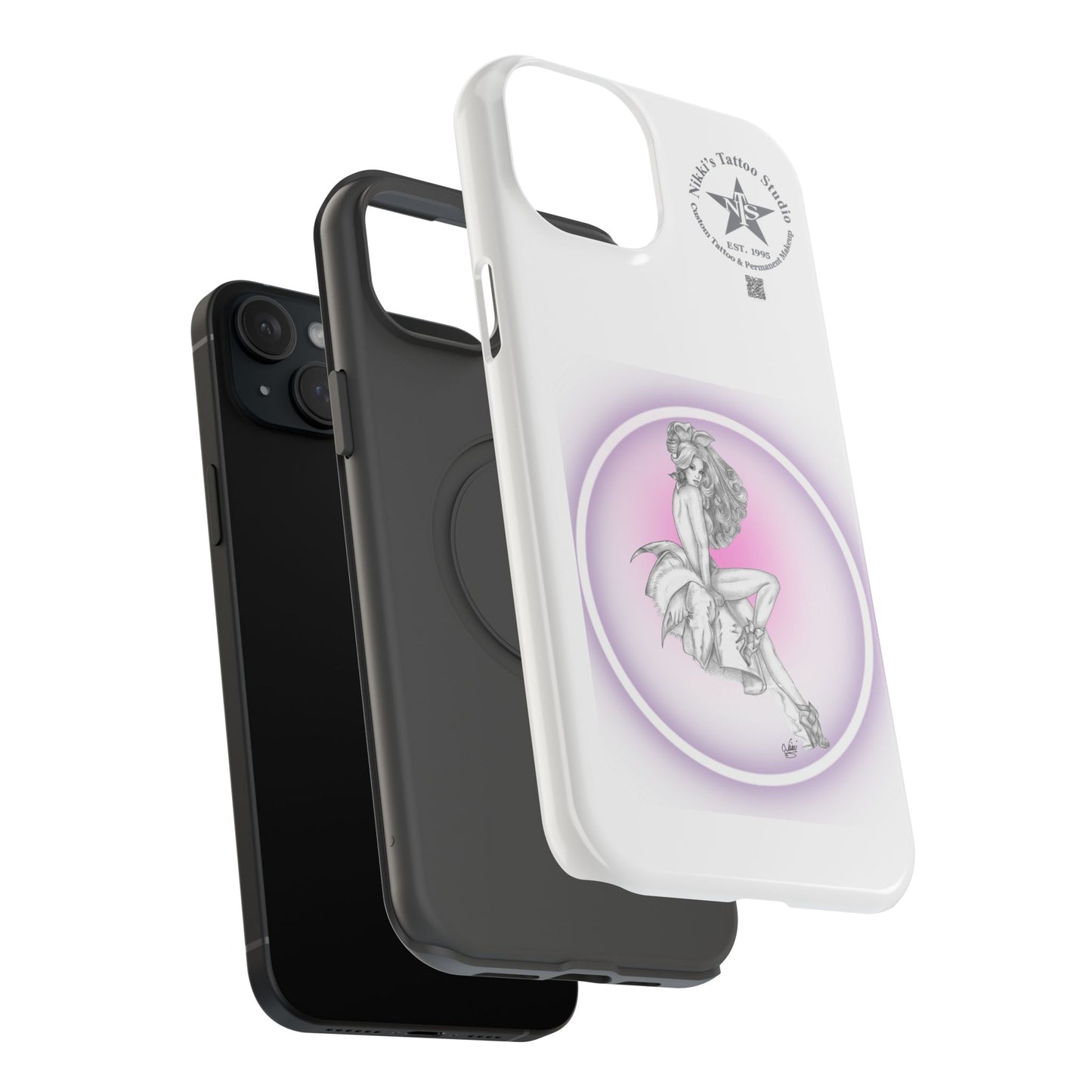 Phone Case: Pin Up Bunny Girl by Nikki