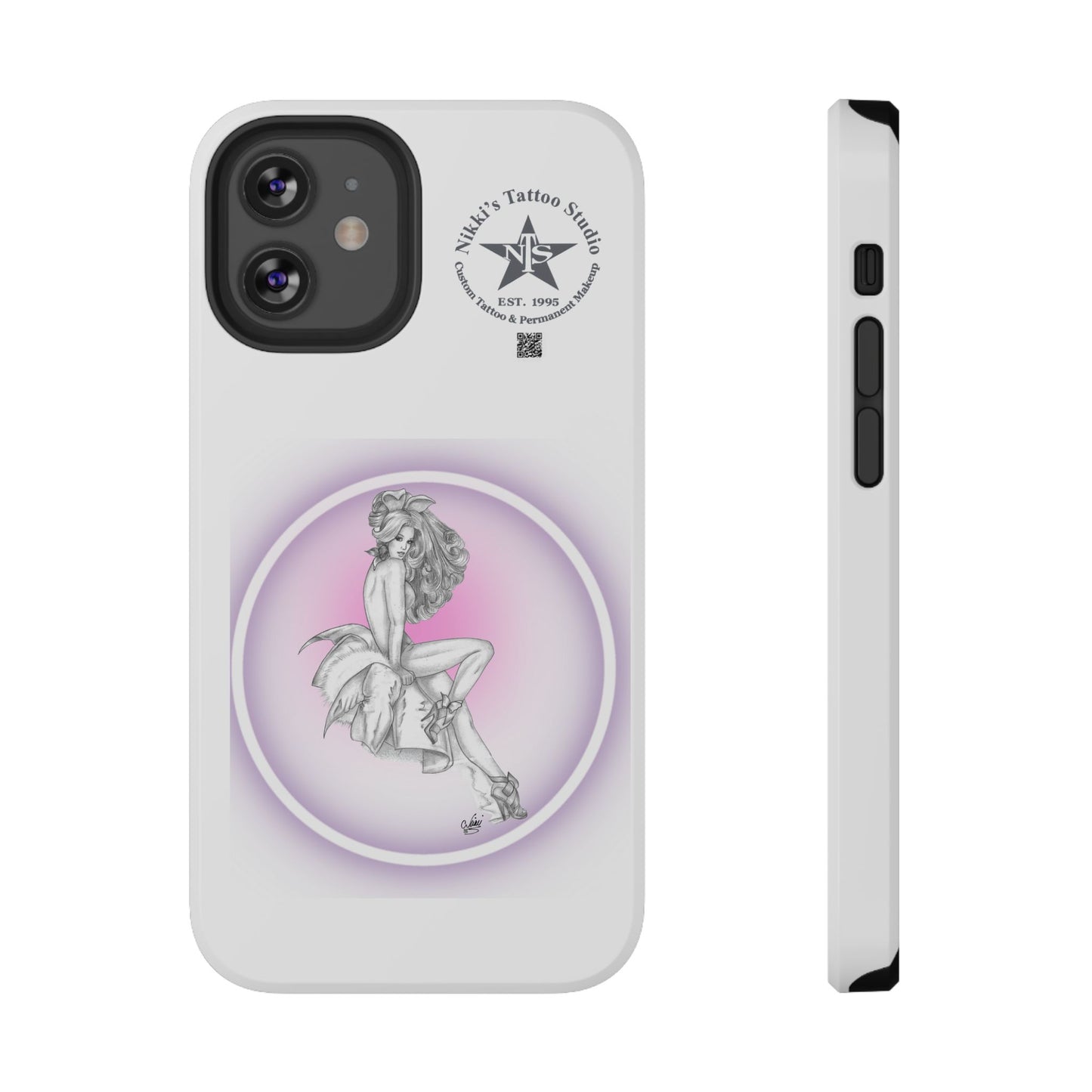 Phone Case: Pin Up Bunny Girl by Nikki