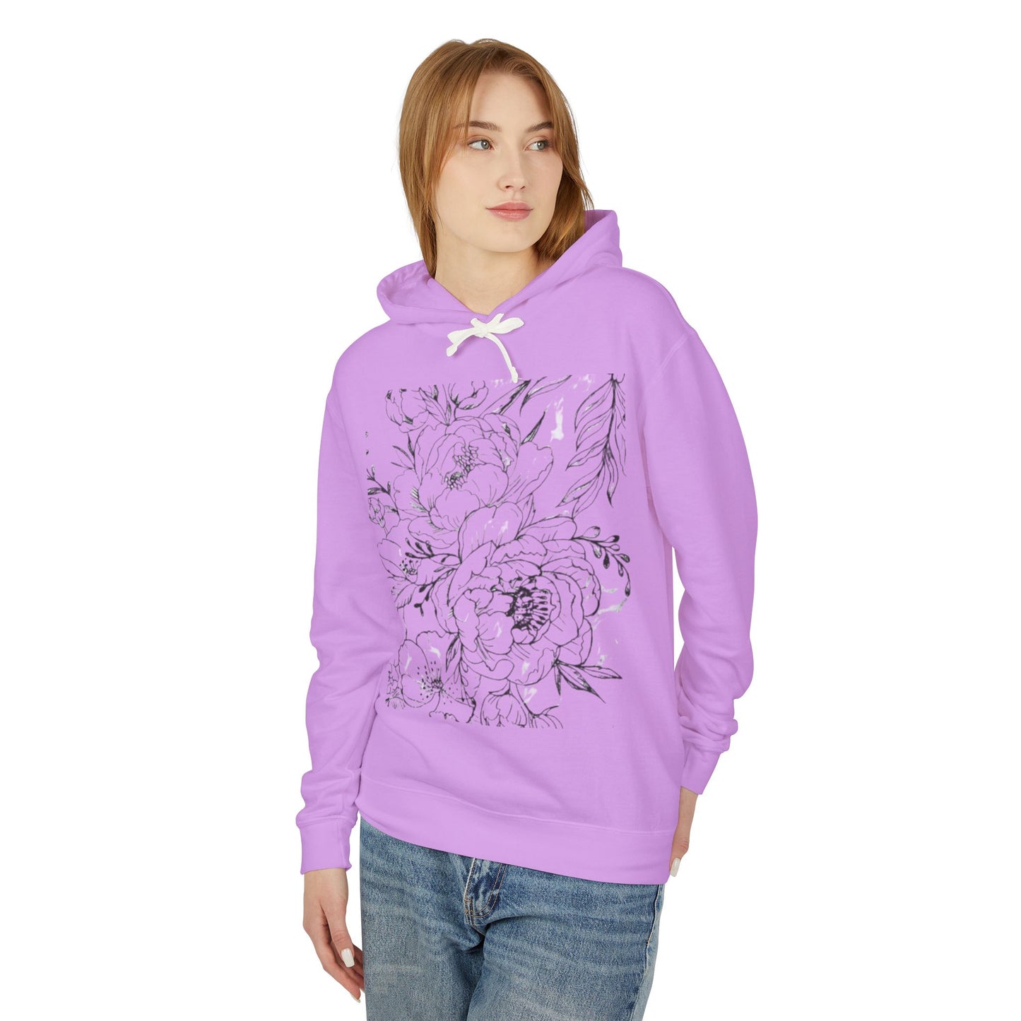 Sweatshirt Hoodie - Nikki's Peony art