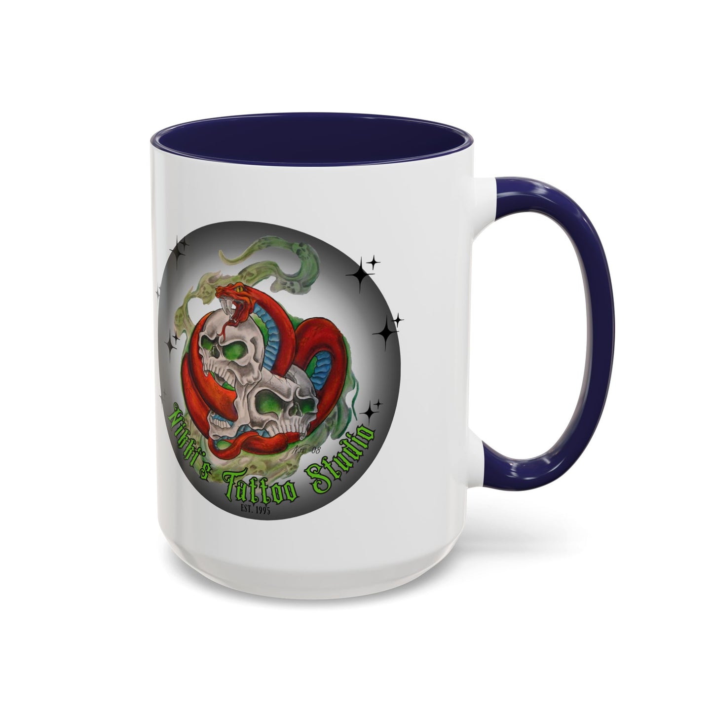 Mug - Nikki's Tattoo Studio (Skull & Snake)