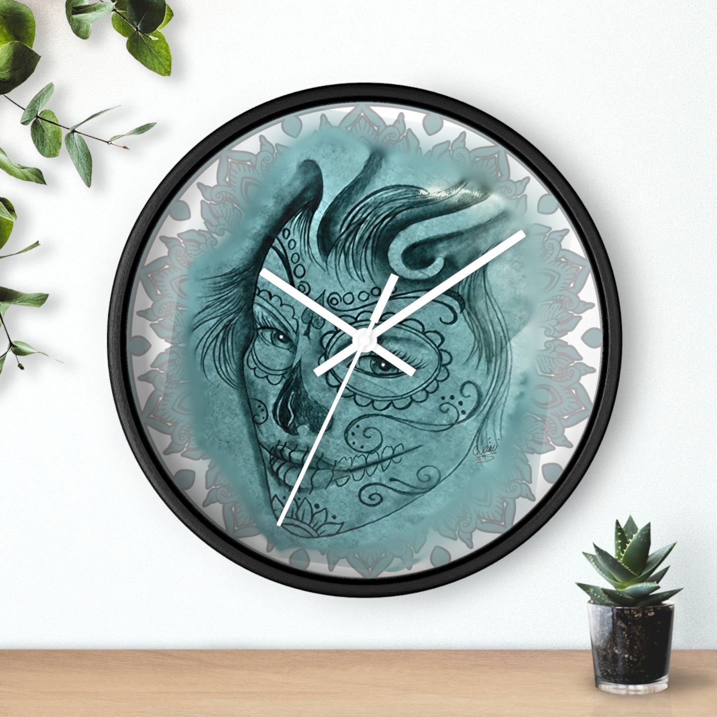 Wall Clock - Beautiful Face by Nikki