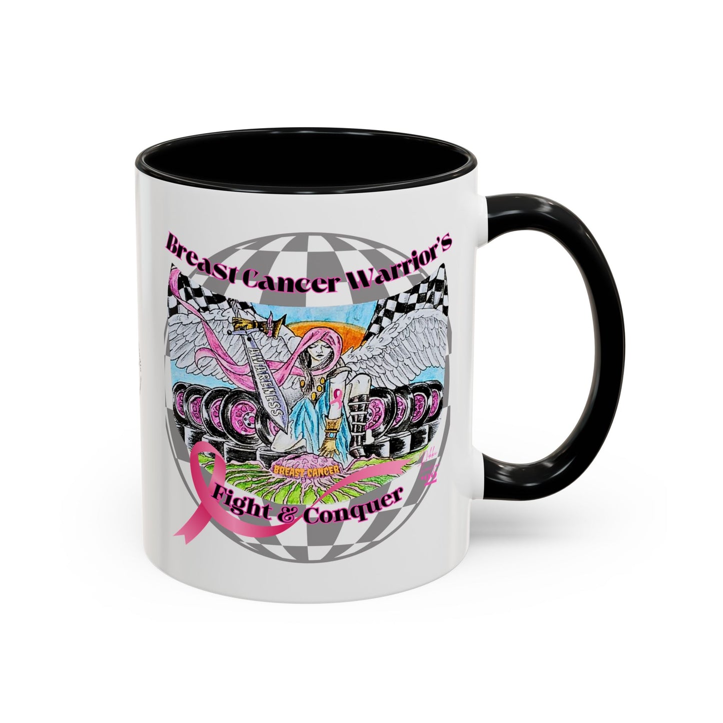Mug - Breast Cancer Warrior by Nikki