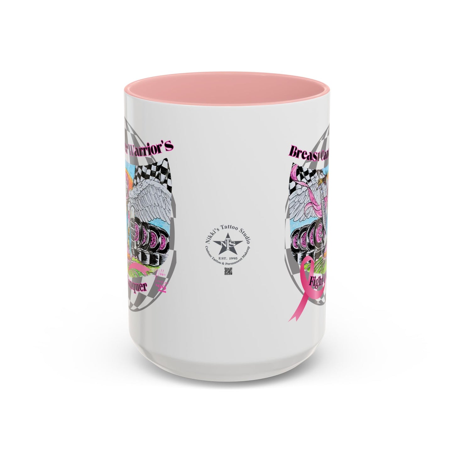 Mug - Breast Cancer Warrior by Nikki
