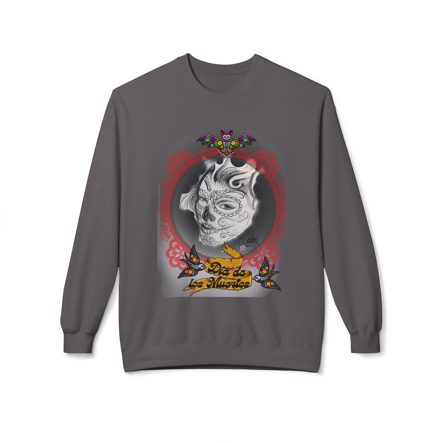 Sweatshirt - Day of the Dead Beautiful Art by Nikki