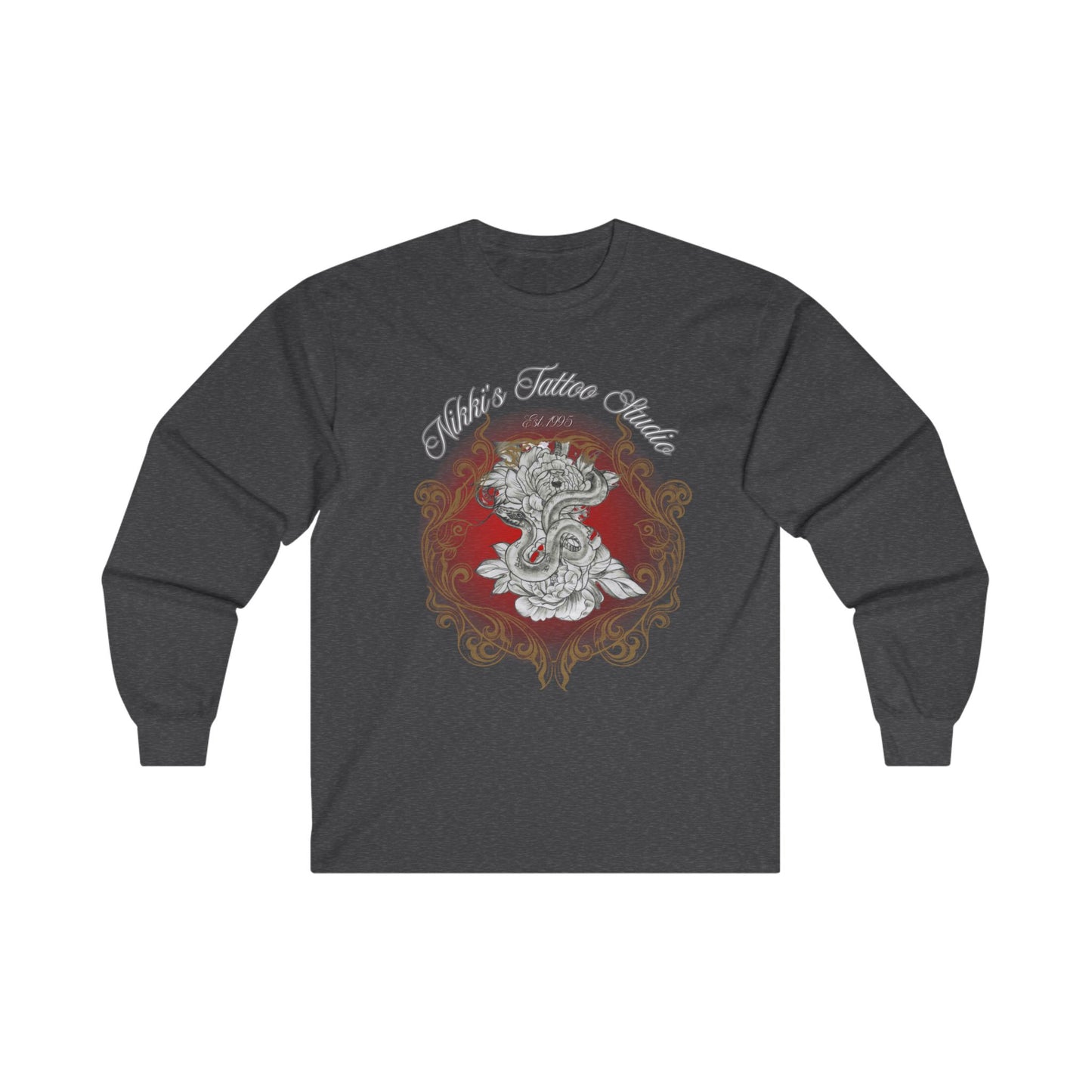 T-Shirt Long Sleeved - Nikki's Tattoo Studio Collection featuring art by Nikki