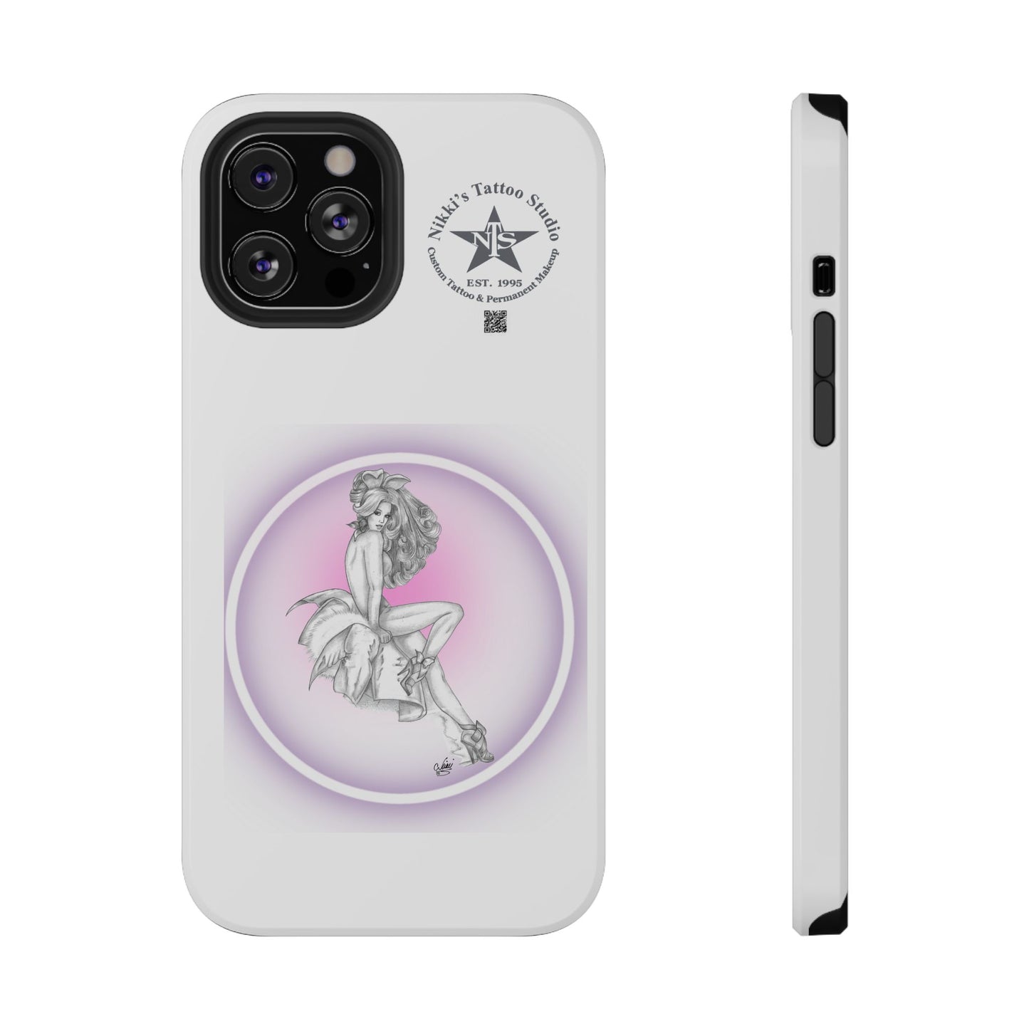 Phone Case: Pin Up Bunny Girl by Nikki