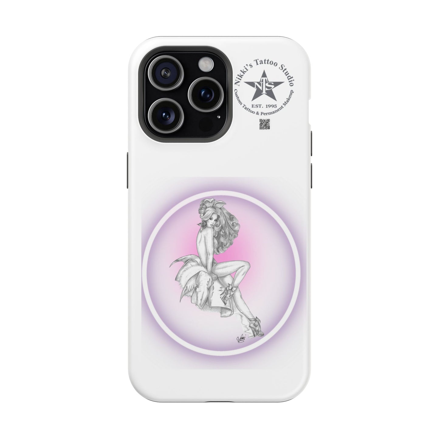 Phone Case: Pin Up Bunny Girl by Nikki