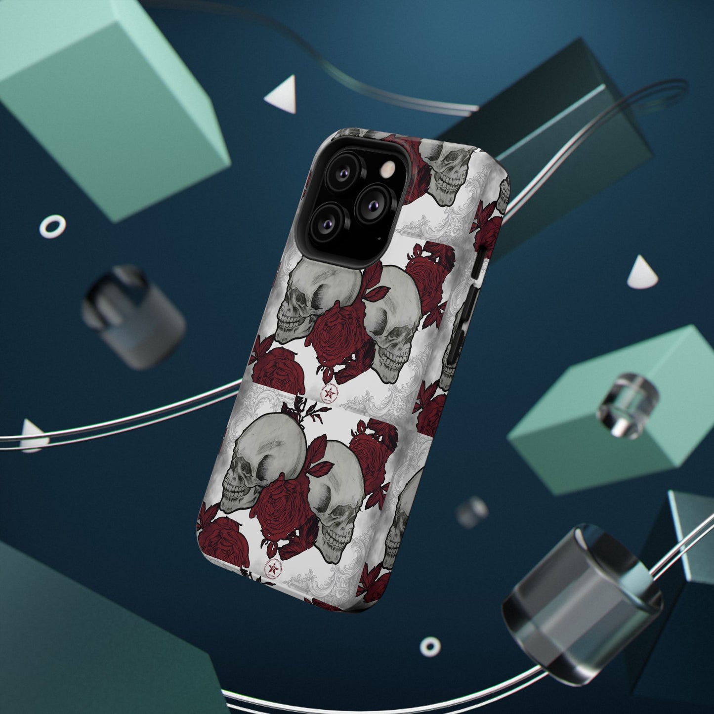 Skulls and Roses by Nikki - iPhone Case