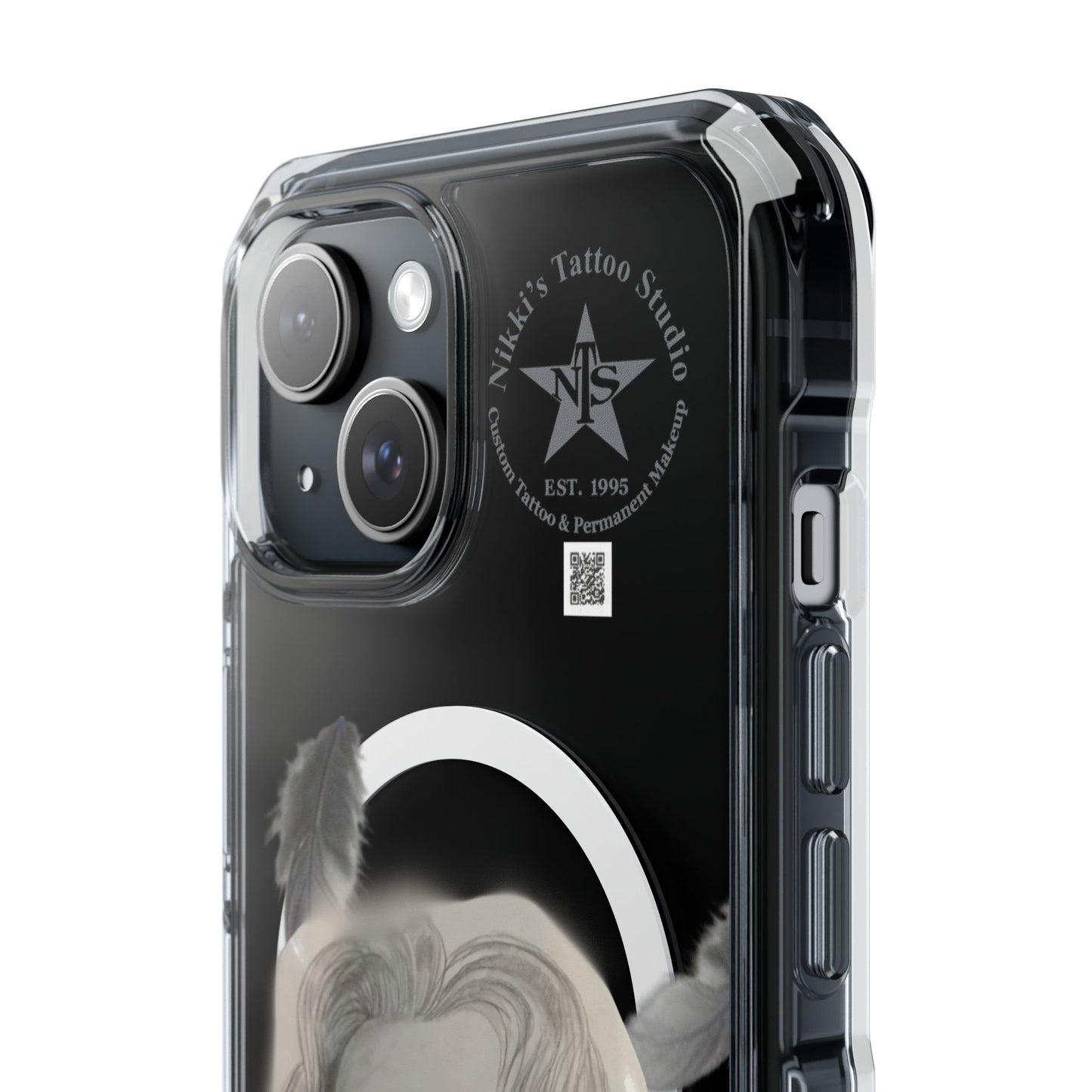 Phone Case iPhone 14, iPhone 15 - Painted Lady Face by Nikki