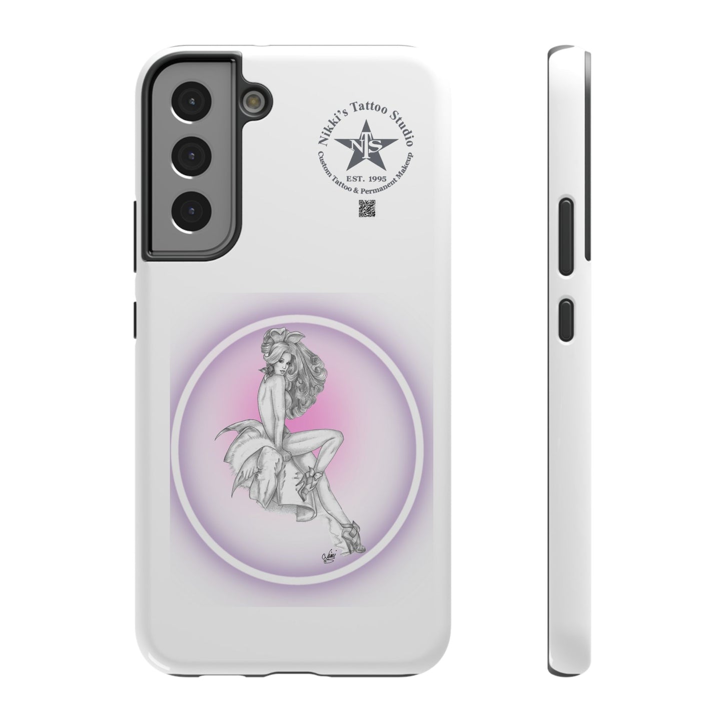 Phone Case: Pin Up Bunny Girl by Nikki