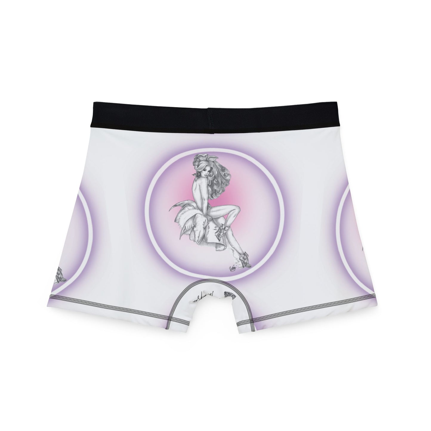 Men's Boxers - Pretty Bunny Pin Up by Nikki