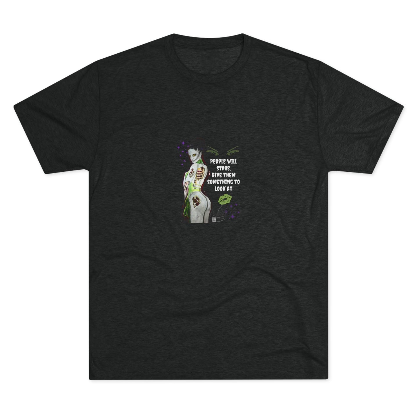 T-Shirt Unisex Crew - Zombie Lady by Nikki - Give Them Something To Look At