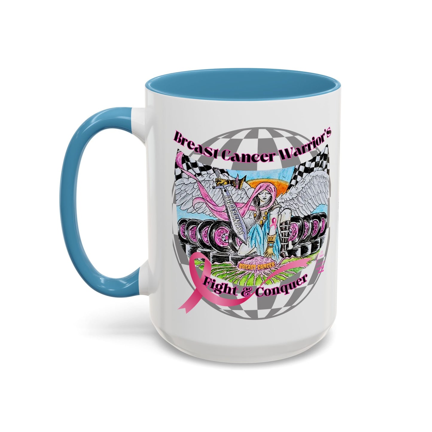 Mug - Breast Cancer Warrior by Nikki