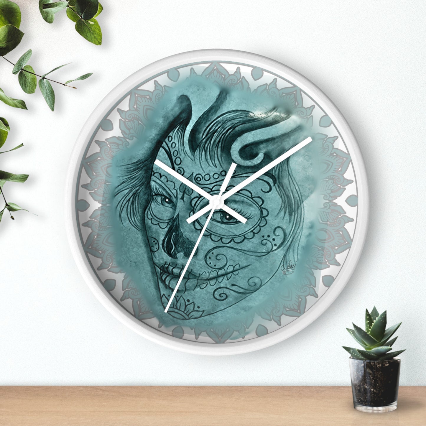 Wall Clock - Beautiful Face by Nikki