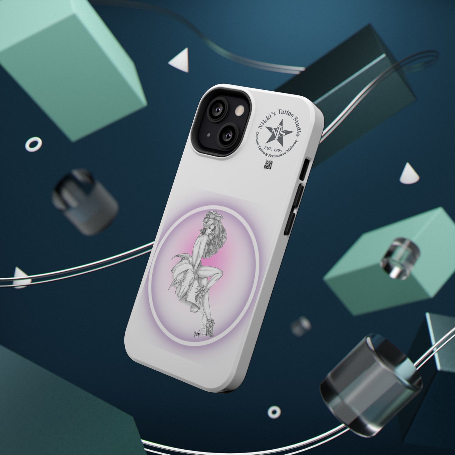Phone Case: Pin Up Bunny Girl by Nikki