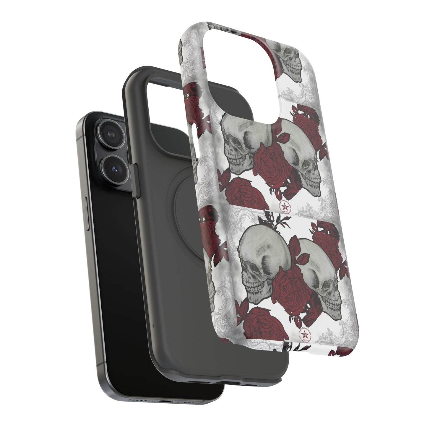 Skulls and Roses by Nikki - iPhone Case