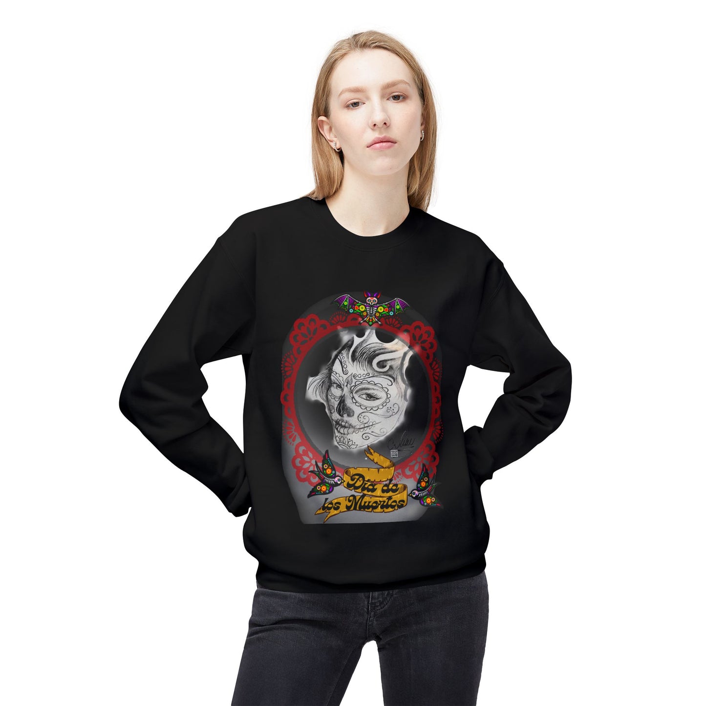Sweatshirt - Day of the Dead Beautiful Art by Nikki