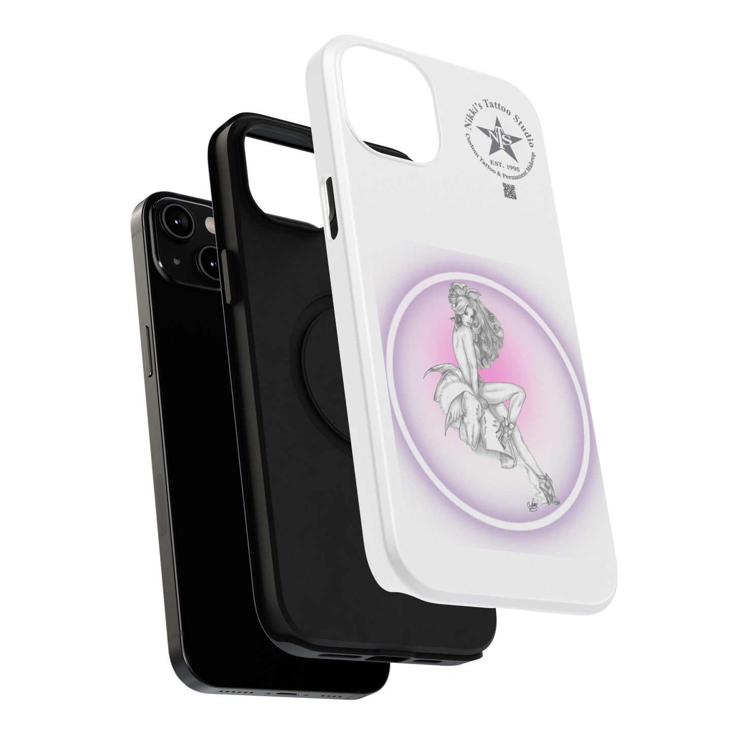 Phone Case: Pin Up Bunny Girl by Nikki