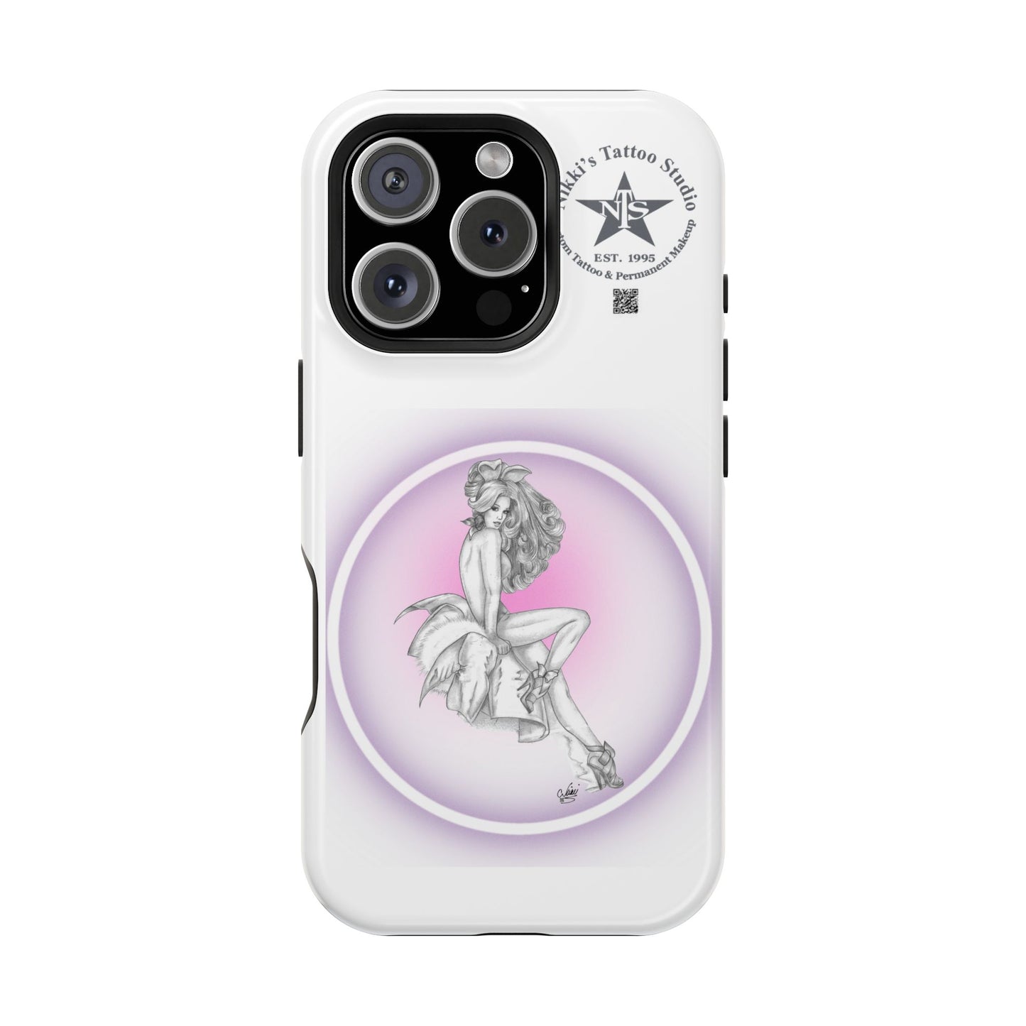 Phone Case: Pin Up Bunny Girl by Nikki