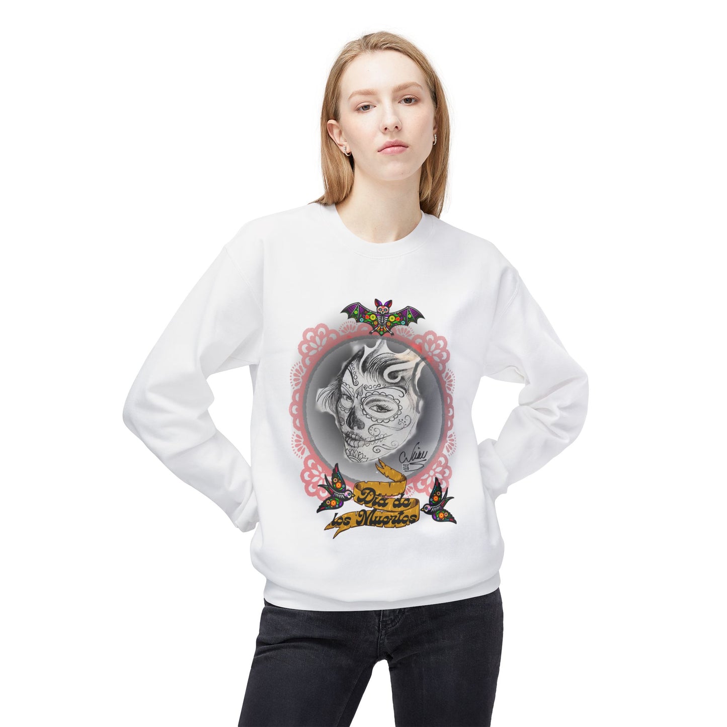 Sweatshirt - Day of the Dead Beautiful Art by Nikki