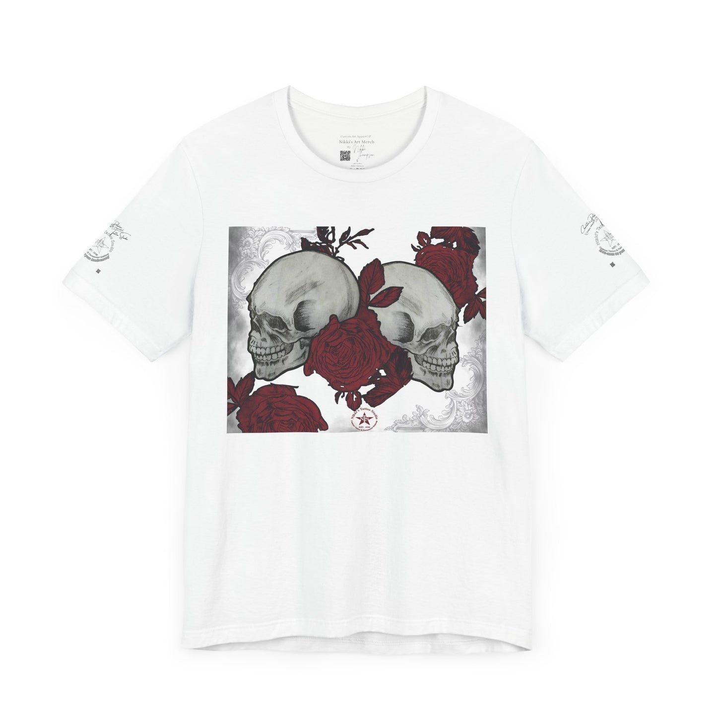 Skulls and Roses Art by Nikki - 30th Anniversary Unisex Jersey Short Sleeve Tee