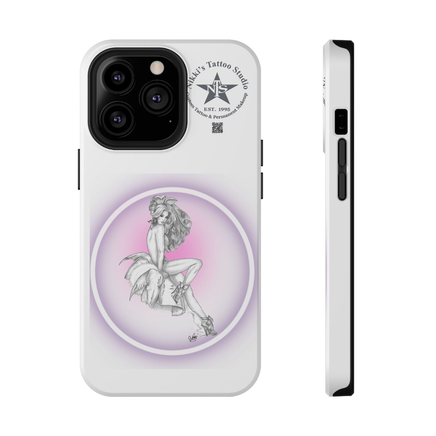 Phone Case: Pin Up Bunny Girl by Nikki