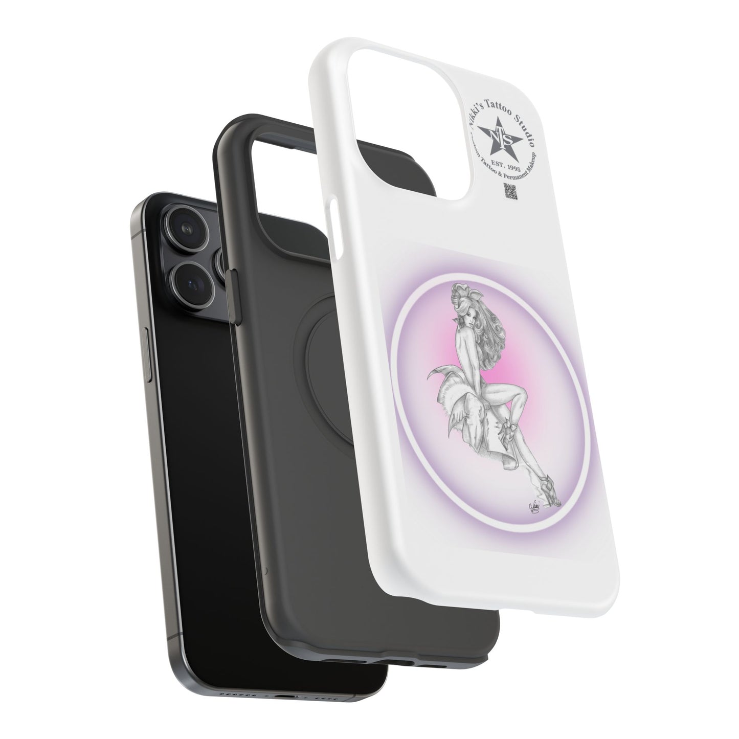Phone Case: Pin Up Bunny Girl by Nikki