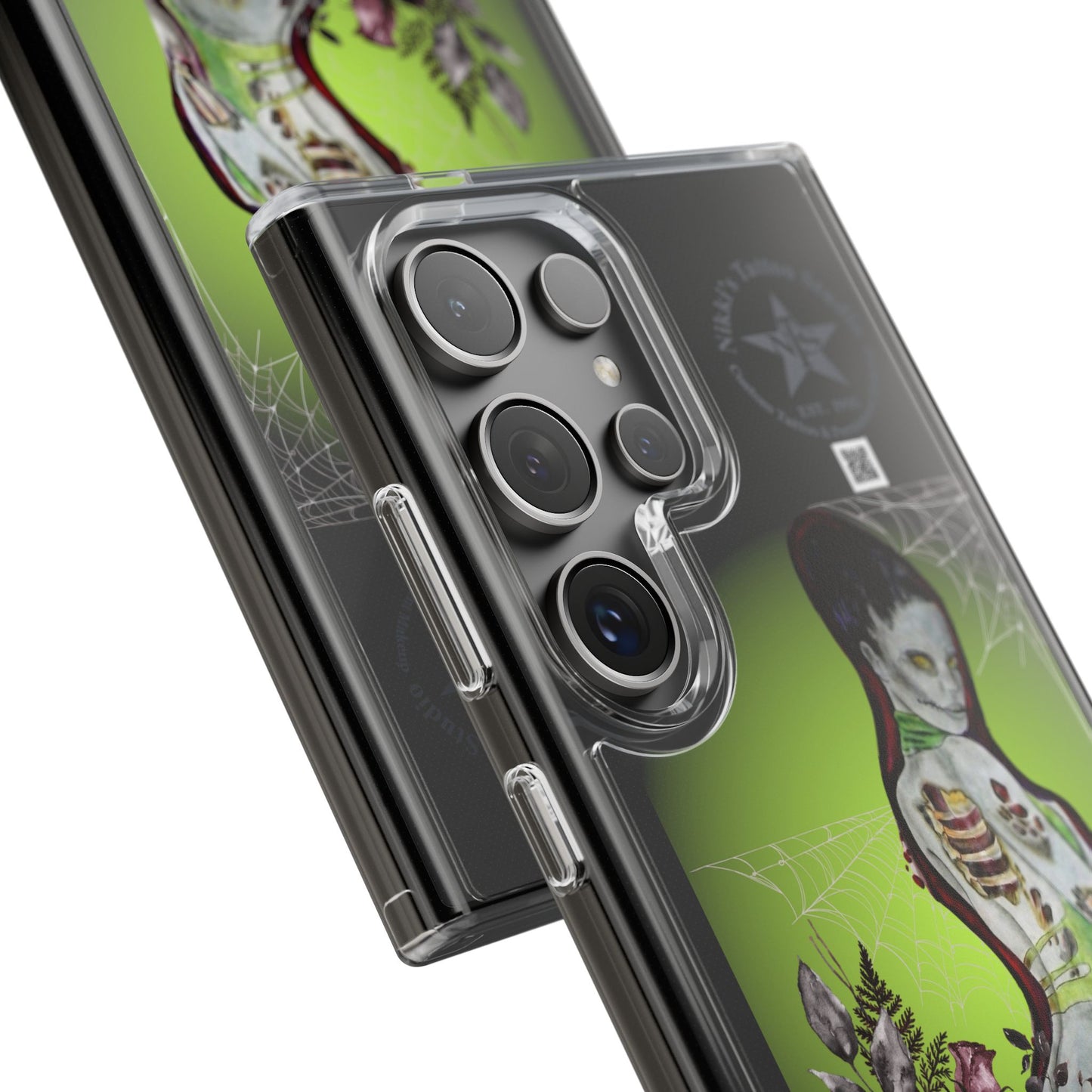 Phone Case Clear - Lady Zombie by Nikki Thompson