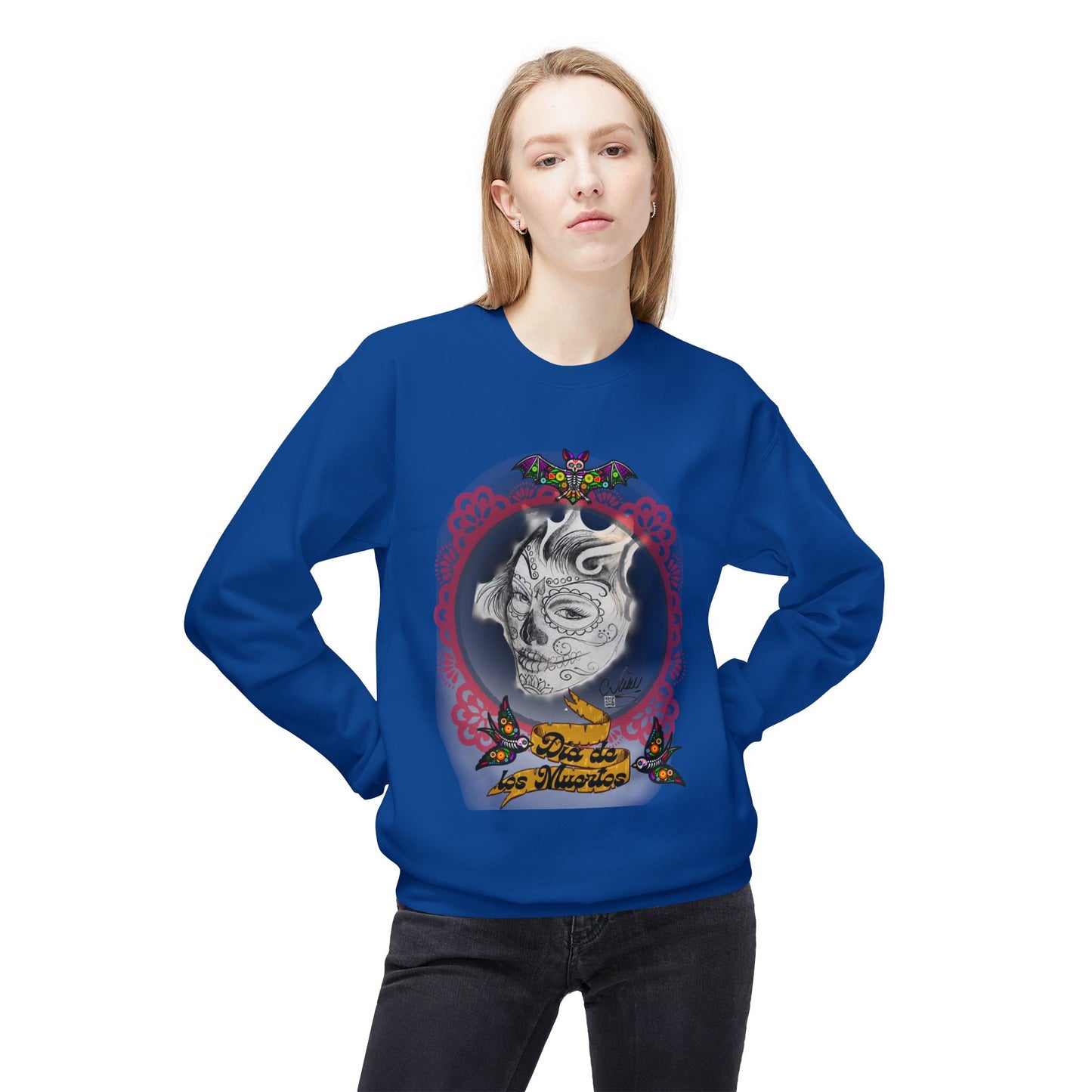 Sweatshirt - Day of the Dead Beautiful Art by Nikki
